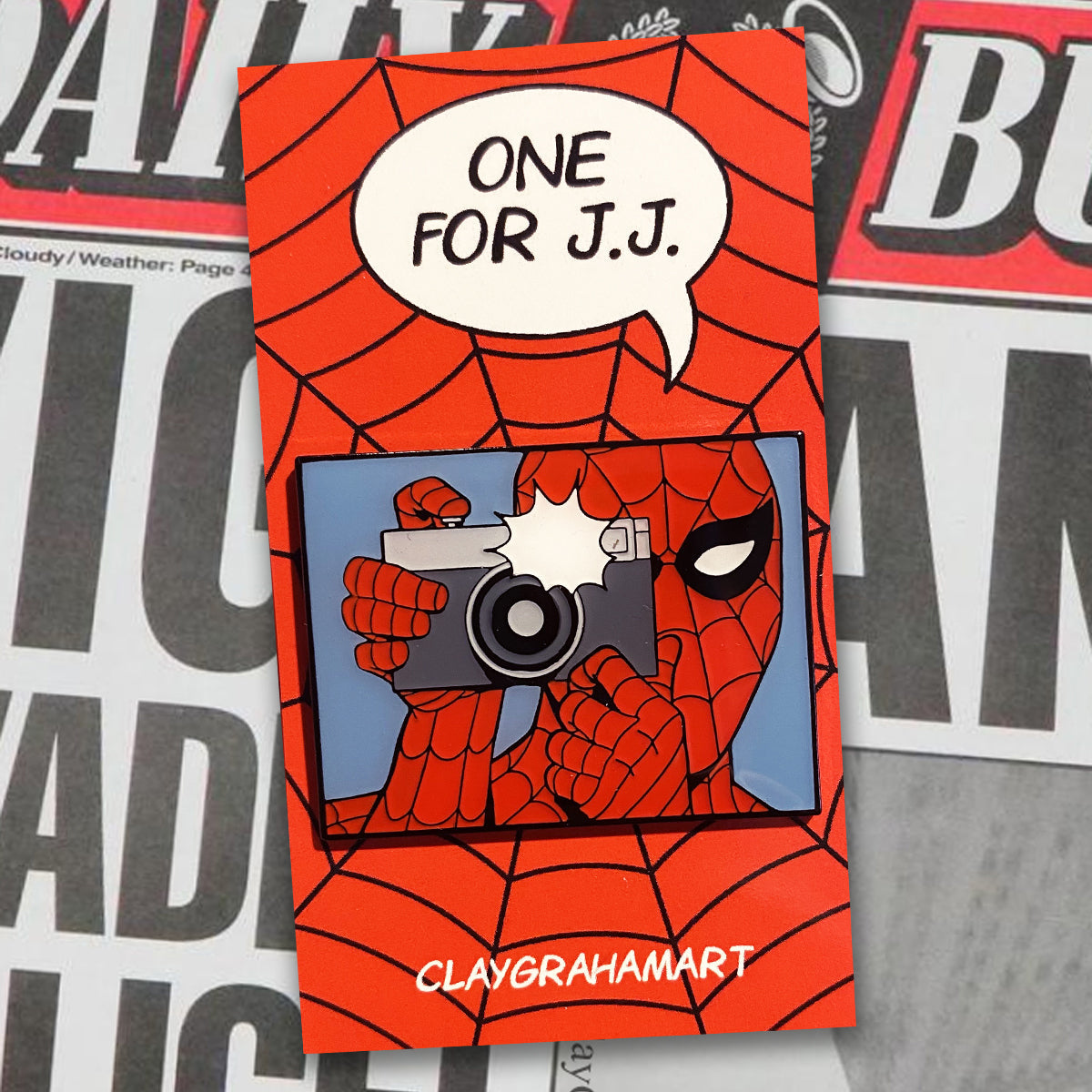 One For JJ 1.75" Soft Enamel Pin