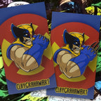 Logan's Rage 2" hard enamel pin w/ retractable "claw"
