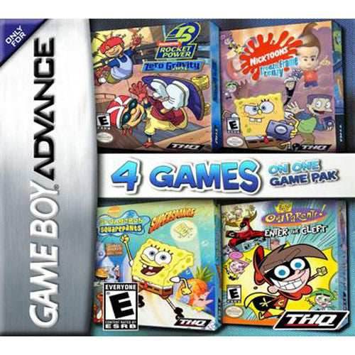 Nickelodeon Four Game Pack: Volume 2 (Gameboy Advance) - Game Manual Only