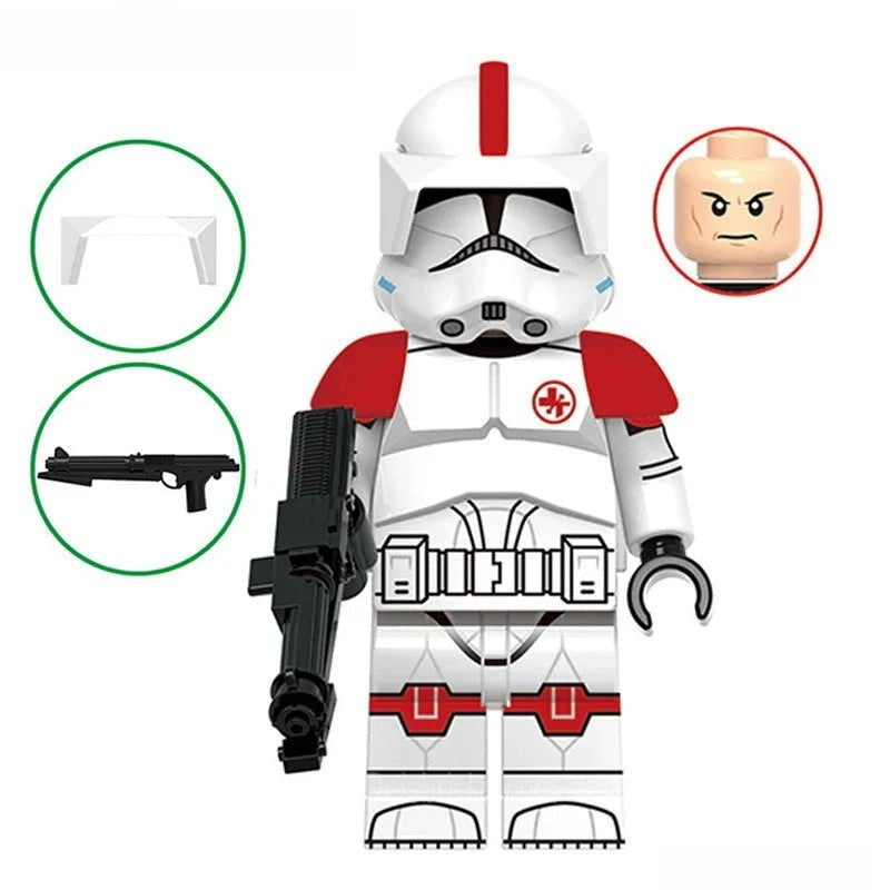 Clone Trooper Medic Star Wars Lego Minifigures Custom Toys