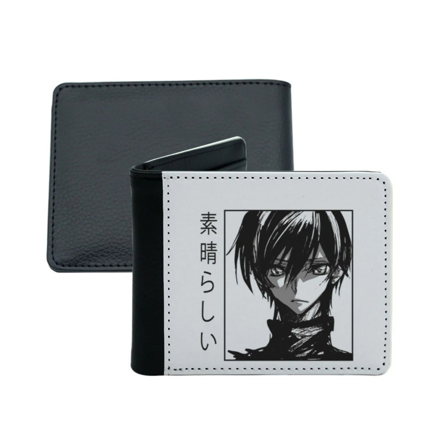 Code Lelouch Geass New Men's Wallet Short Fashion Pu Leather Wallet Multi Card Wallet Anime Lelouch Geass Manga Zero Code C C