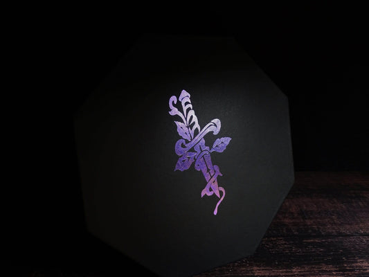 Color Shift Dice Tray Lid - Dagger Design - 