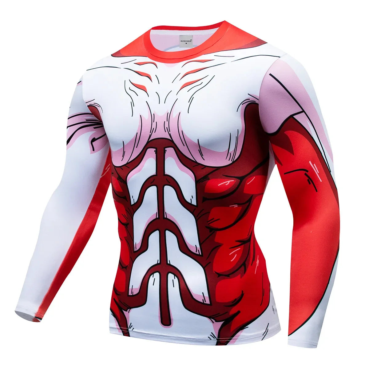 Comic Cosplay Vegeta 3D printed long-sleeved T-shirt, men's spring and autumn casual fashion sports lightweight breathable top