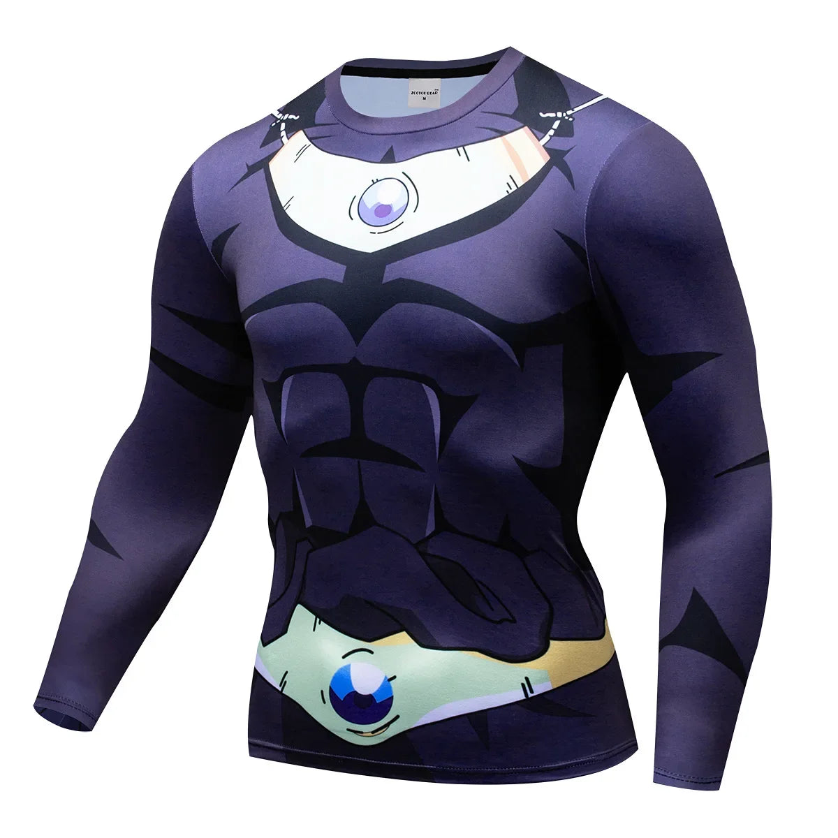 Comic Cosplay Vegeta 3D printed long-sleeved T-shirt, men's spring and autumn casual fashion sports lightweight breathable top