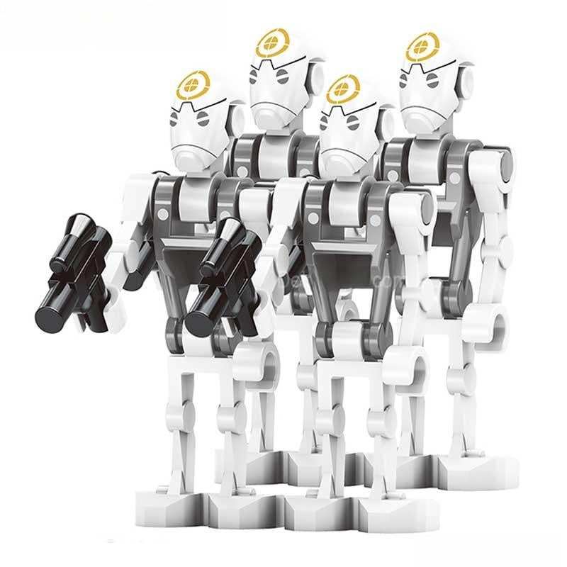 Commando Battle Droids set of 4 Star Wars Lego Minifigures Custom Toys NEW
