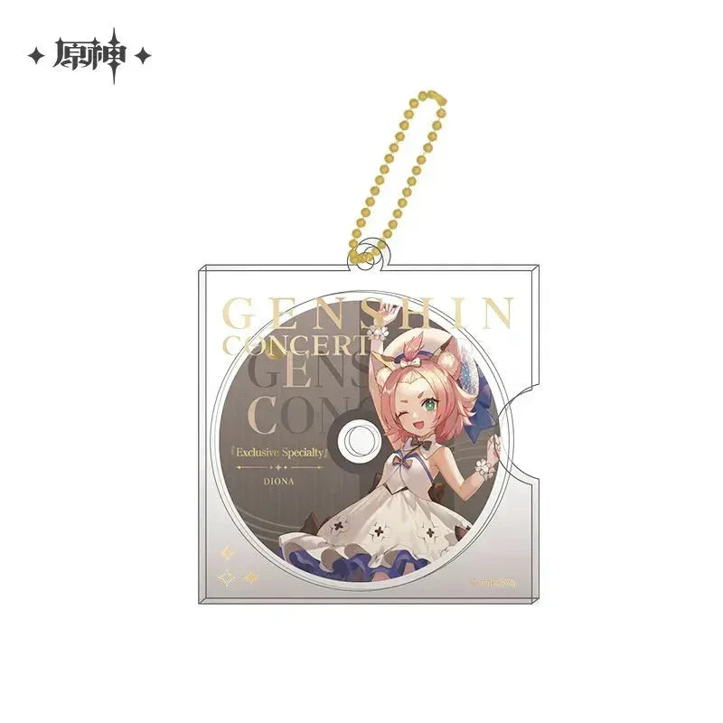Concert 2023 Series Character CD Style Keychain Genshin Impact