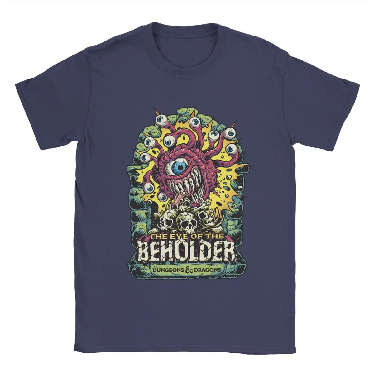 Cool DnD Eye Of The Beholder T-Shirts for Men Crew Neck Pure Cotton T Shirt Game Short Sleeve Tees 4XL 5XL Clothes