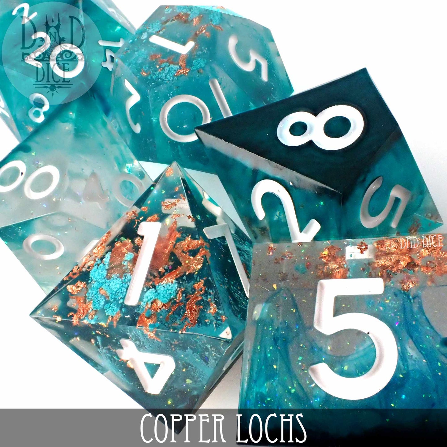 Copper Lochs Handmade Dice Set