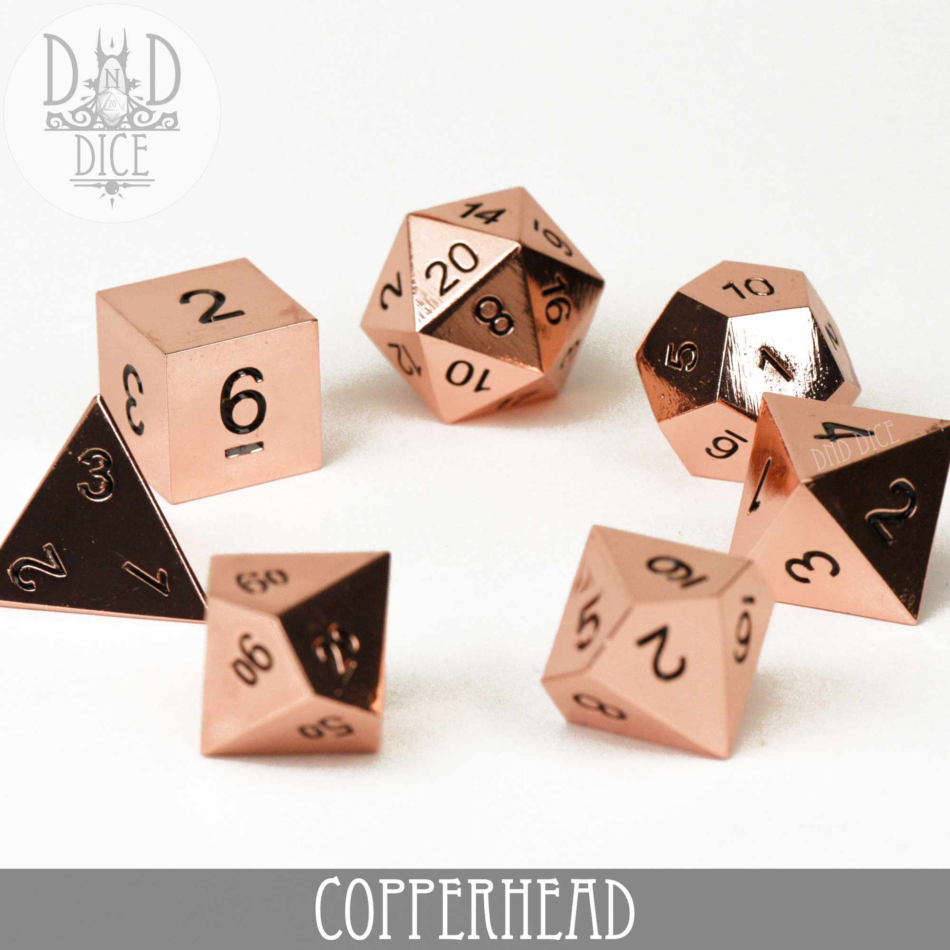 Copperhead Metal Dice Set