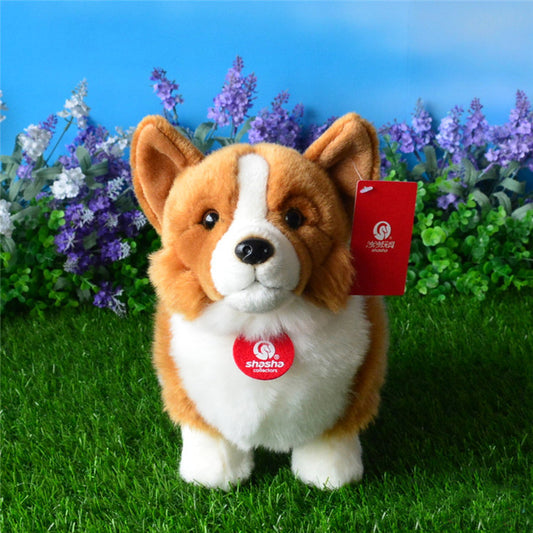 Corgi Action Dog Plush Toy Cute Corgi Simulation Animal