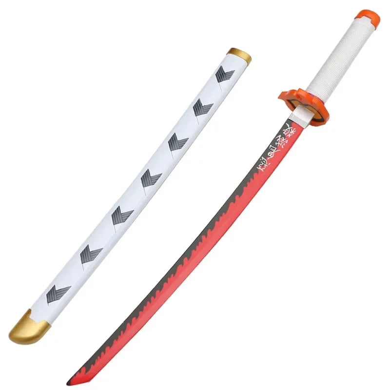 Cosplay  Kamado Tanjirou 30inch Katana Sword Role Play Agatsuma Zenitsu  Bamboo Weapon Model 75cm