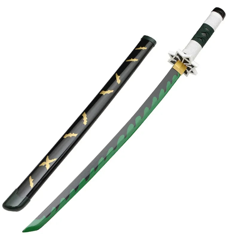 Cosplay  Kamado Tanjirou 30inch Katana Sword Role Play Agatsuma Zenitsu  Bamboo Weapon Model 75cm