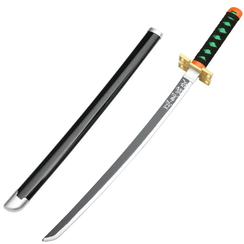 Cosplay  Kamado Tanjirou 30inch Katana Sword Role Play Agatsuma Zenitsu  Bamboo Weapon Model 75cm