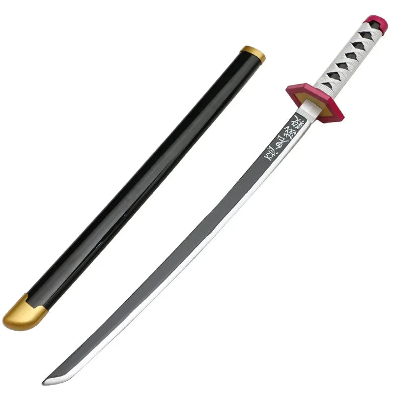 Cosplay  Kamado Tanjirou 30inch Katana Sword Role Play Agatsuma Zenitsu  Bamboo Weapon Model 75cm