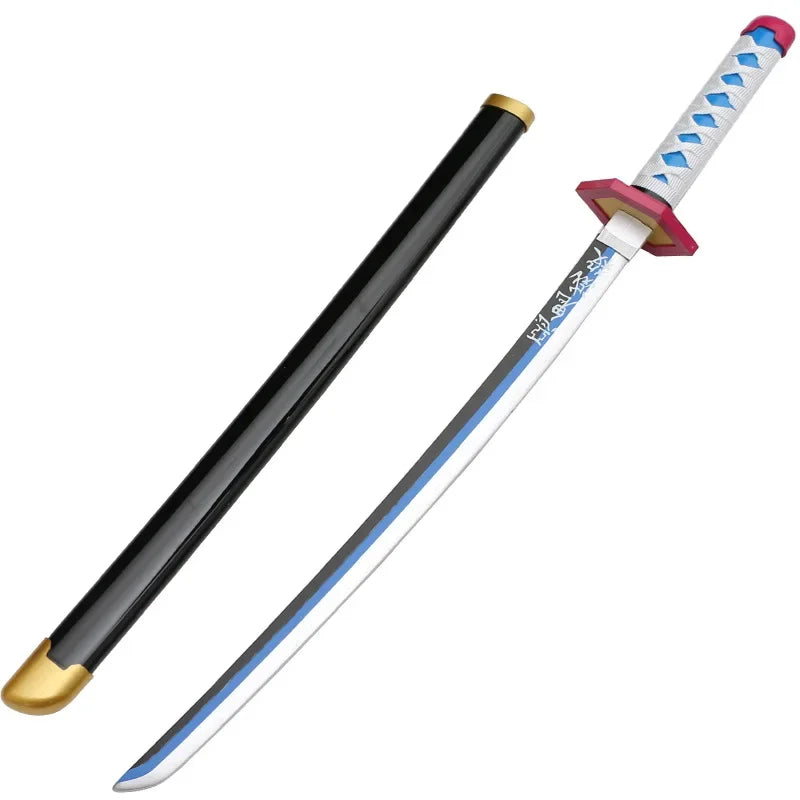 Cosplay  Kamado Tanjirou 30inch Katana Sword Role Play Agatsuma Zenitsu  Bamboo Weapon Model 75cm