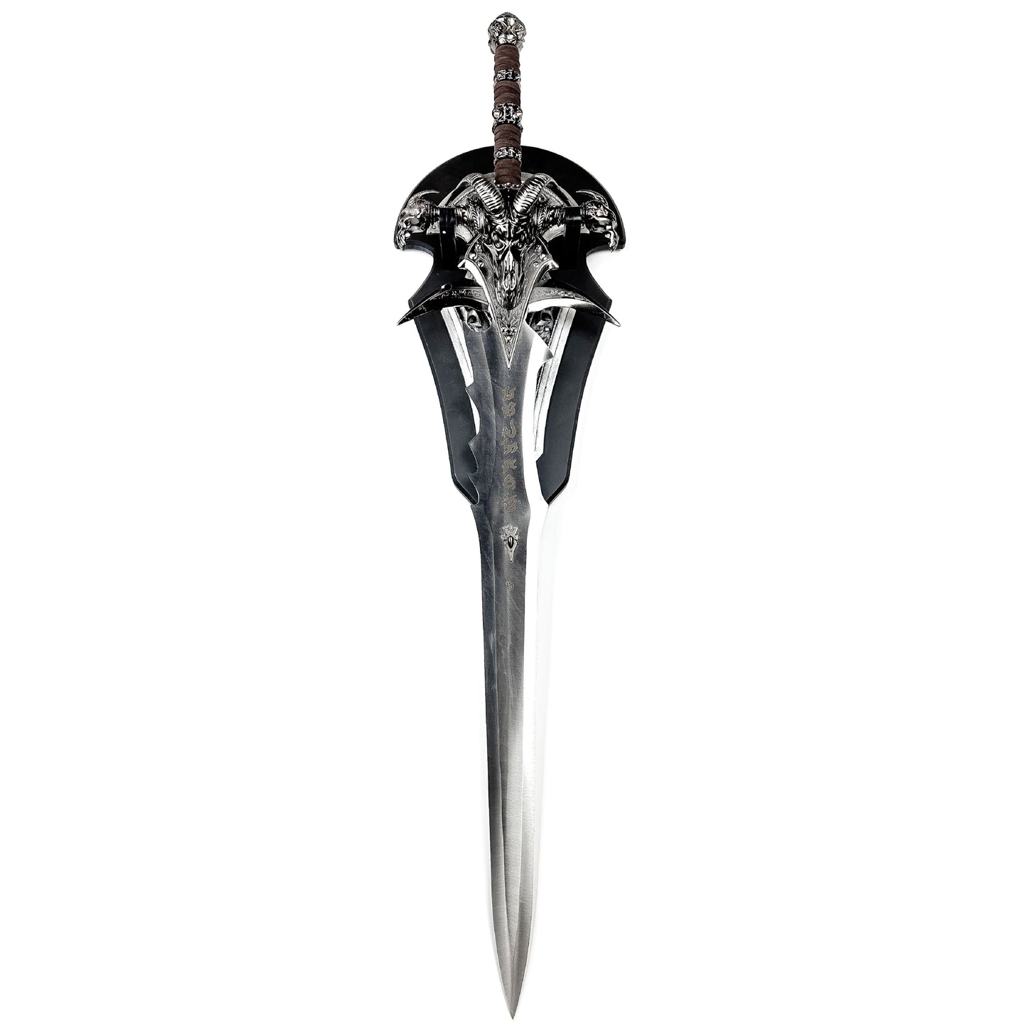 Cosplay Prop: WOW Frostmourne Lich King Arthas Metal Sword Replica With Plaque