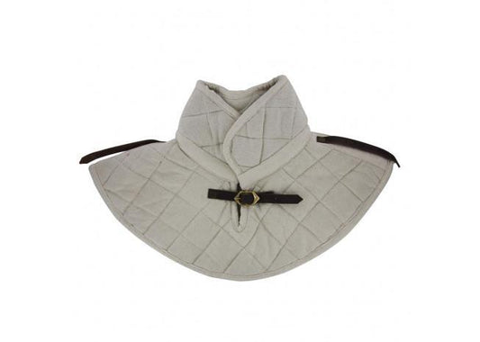 Cotton Padding Collar Armor Medieval Garment White