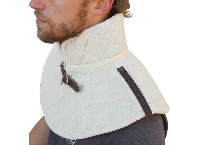 Cotton Padding Collar Armor Medieval Garment White