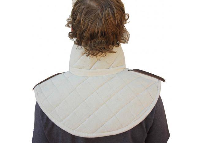 Cotton Padding Collar Armor Medieval Garment White