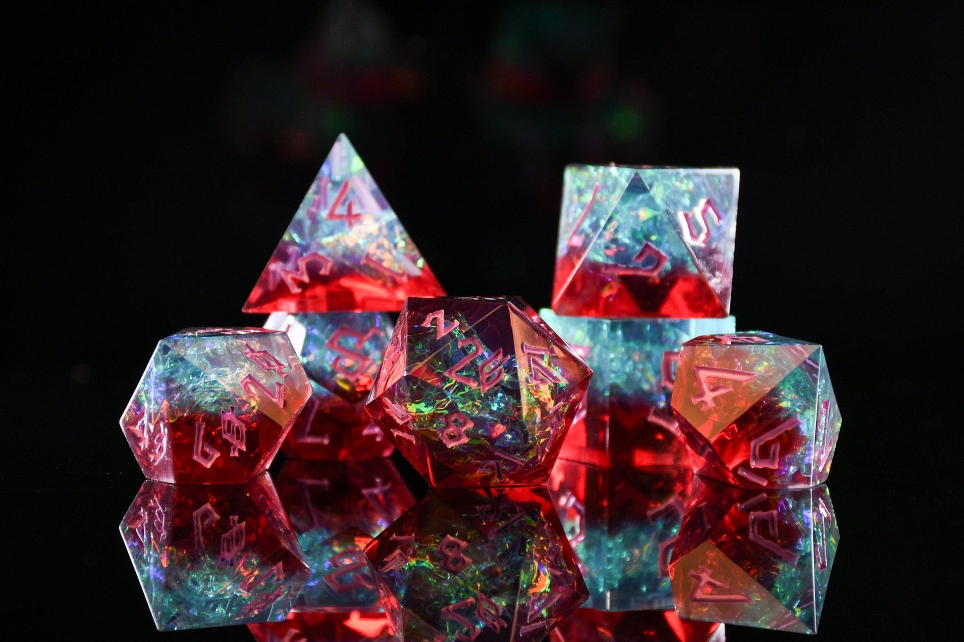 Counterspell Sharp-Edged Resin Dice Set