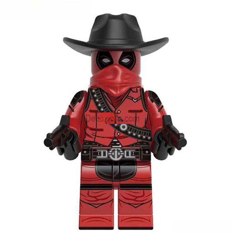 Cowboy deadpool from Deadpool & Wolverine Movie Lego Minifigures Custom Toys 2