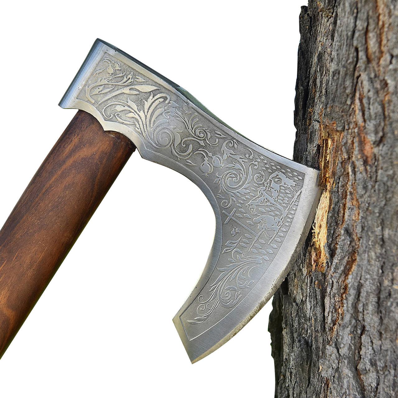 Cowboy Up Carbon Steel Outdoor Bearded Axe