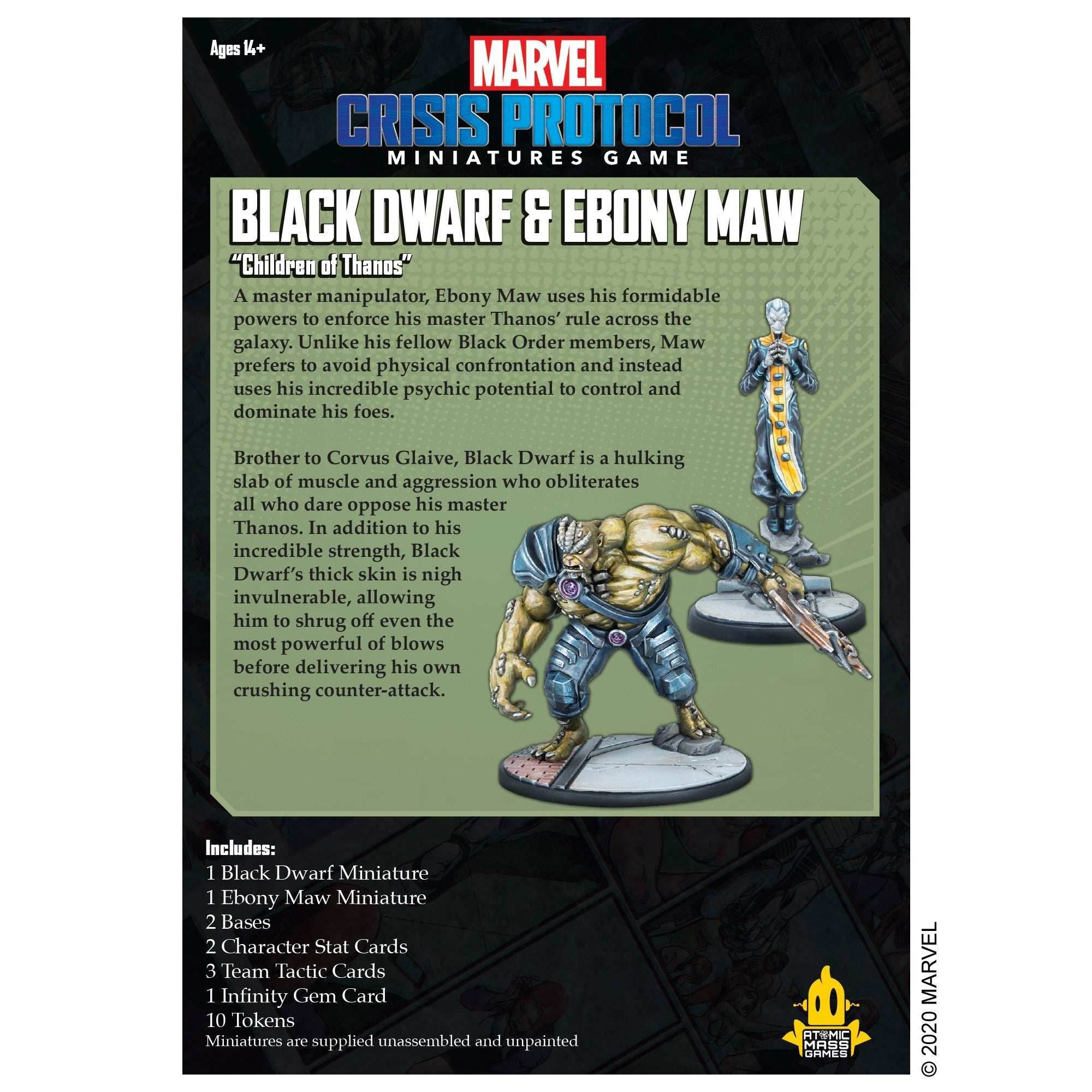 Marvel Crisis Protocol: Black Dwarf & Ebony Maw - 