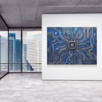 CPU Wall Art, Computer Motherboard CPU, Circuit Board System Chip With Core Processor