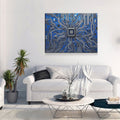 CPU Wall Art, Computer Motherboard CPU, Circuit Board System Chip With Core Processor