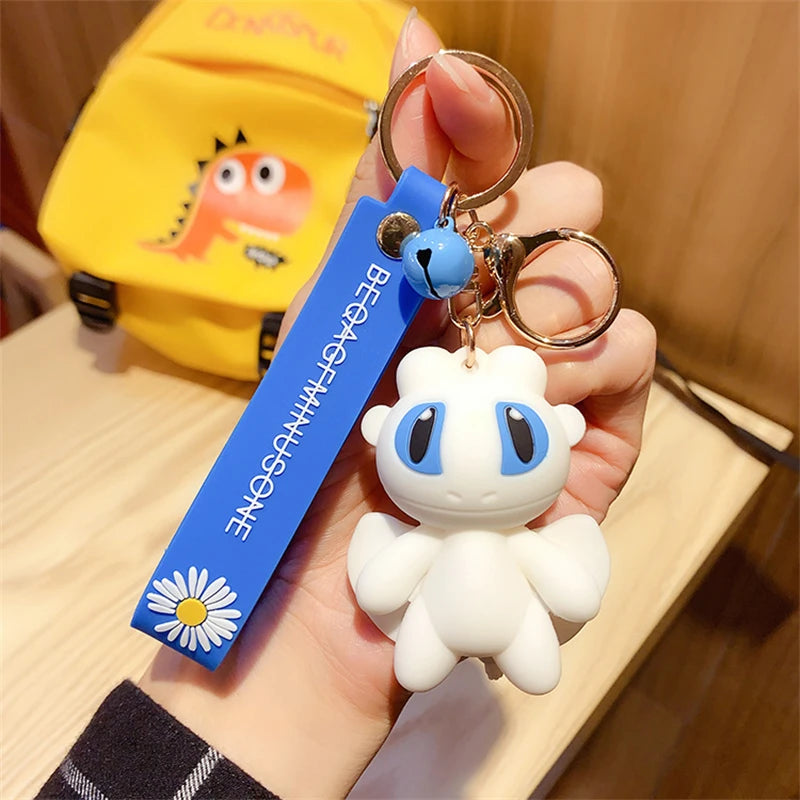 Creative Cartoon dragon Keychains Cute big eyes Couple Bag Car Ornaments Personality Backpack Car Key Chain gifts