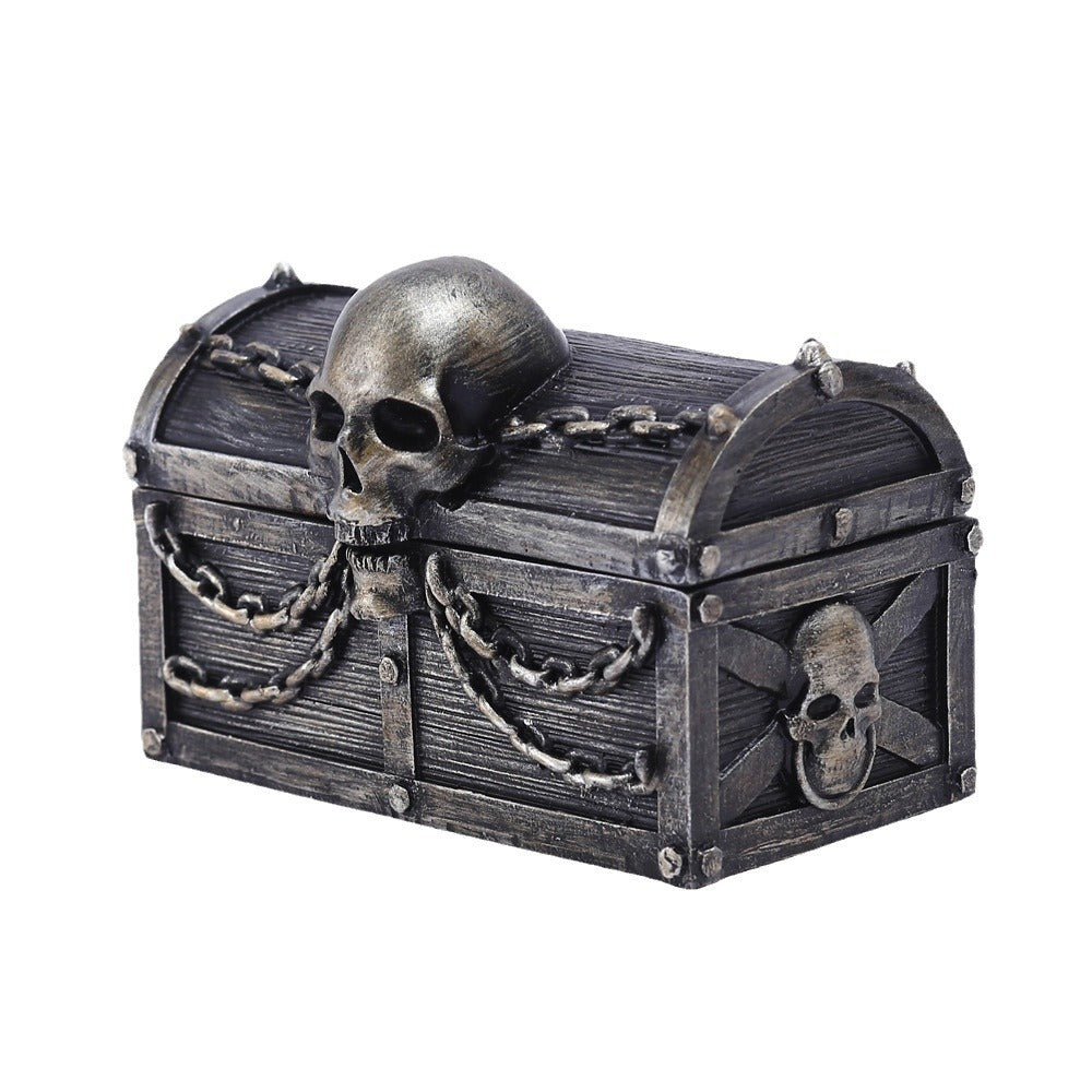 Creative Skull Treasure Chest Dice Storage Box