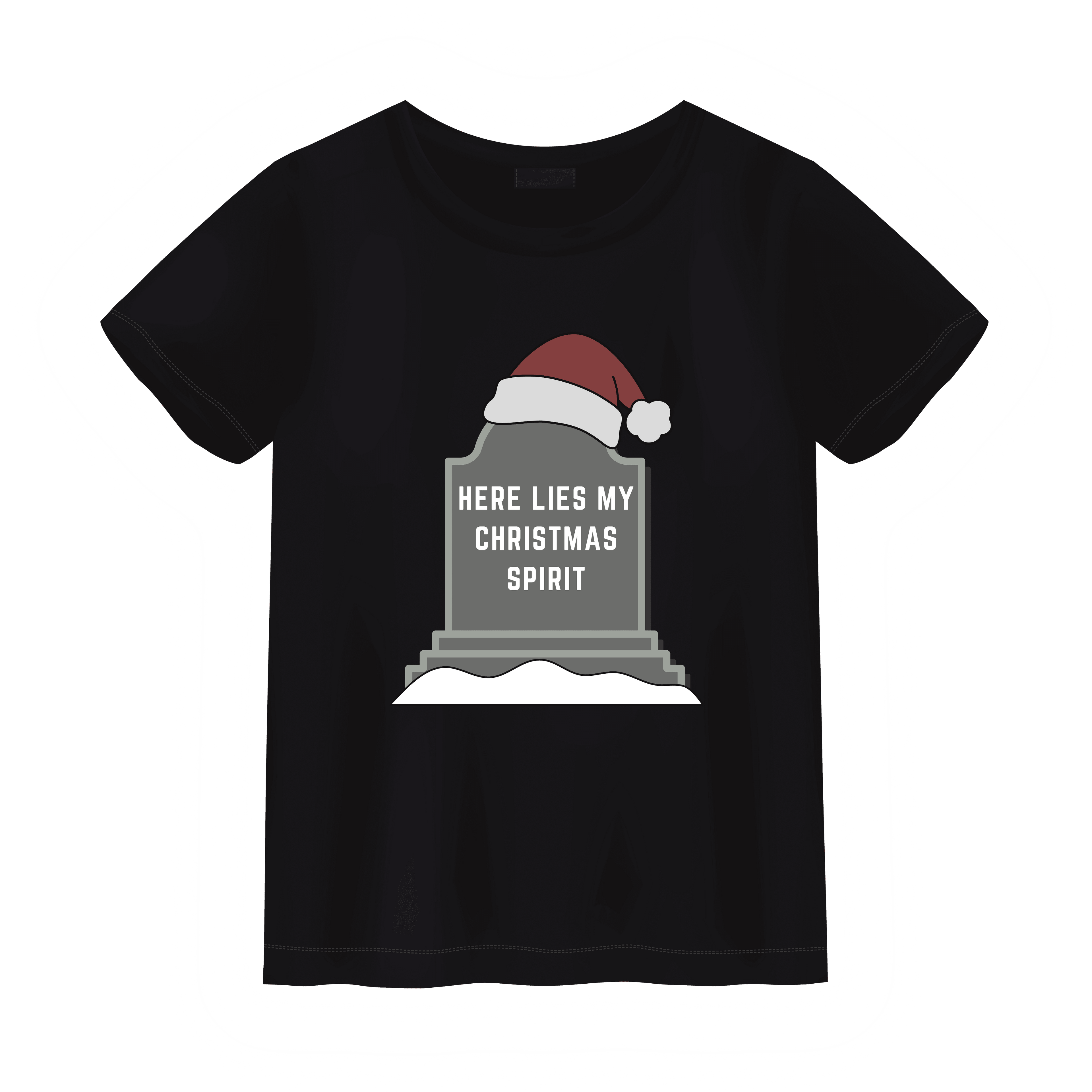 Here Lies My Christmas Spirit Unisex Shirt - S