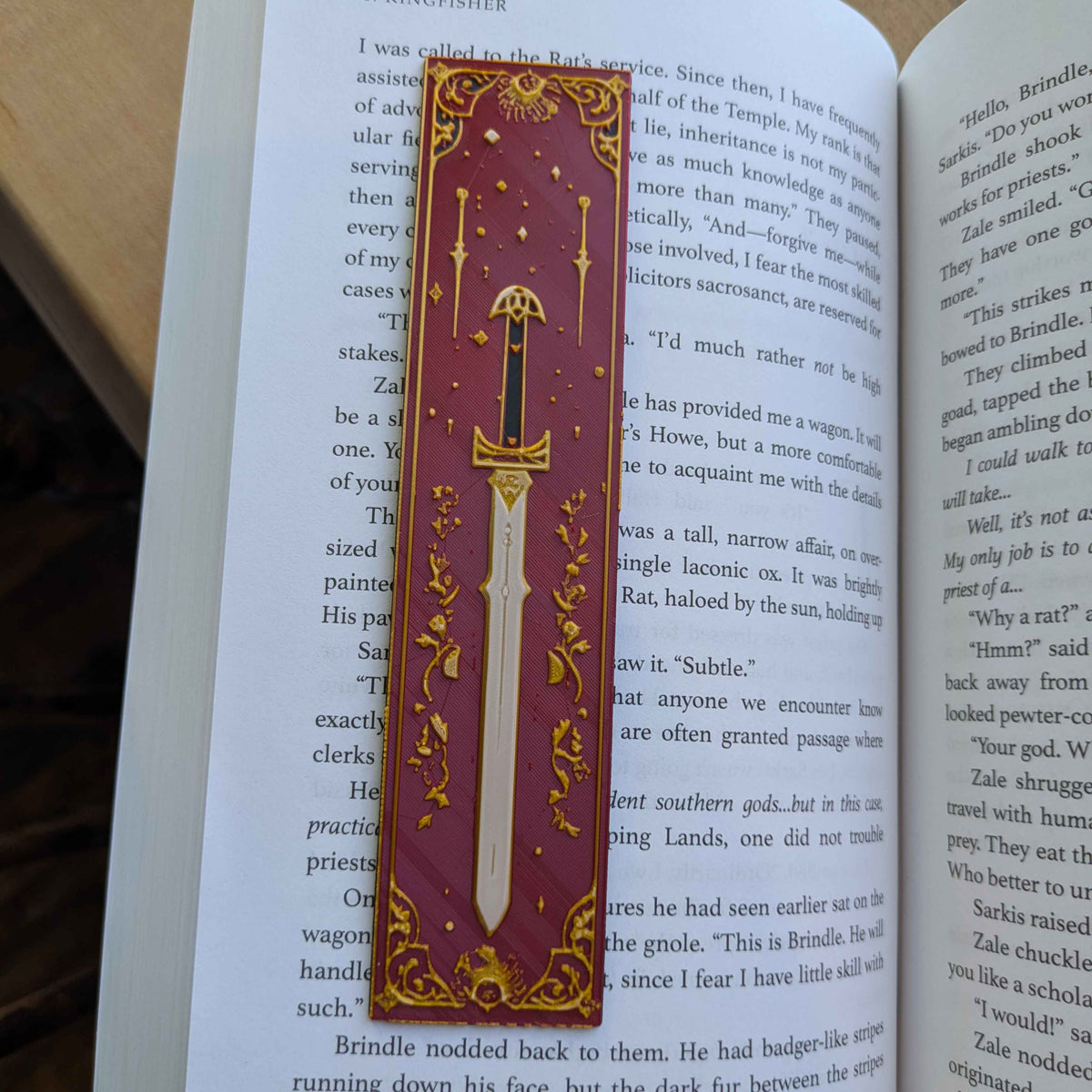 Crimson Arcana Celestial Gothic Sword Bookmark
