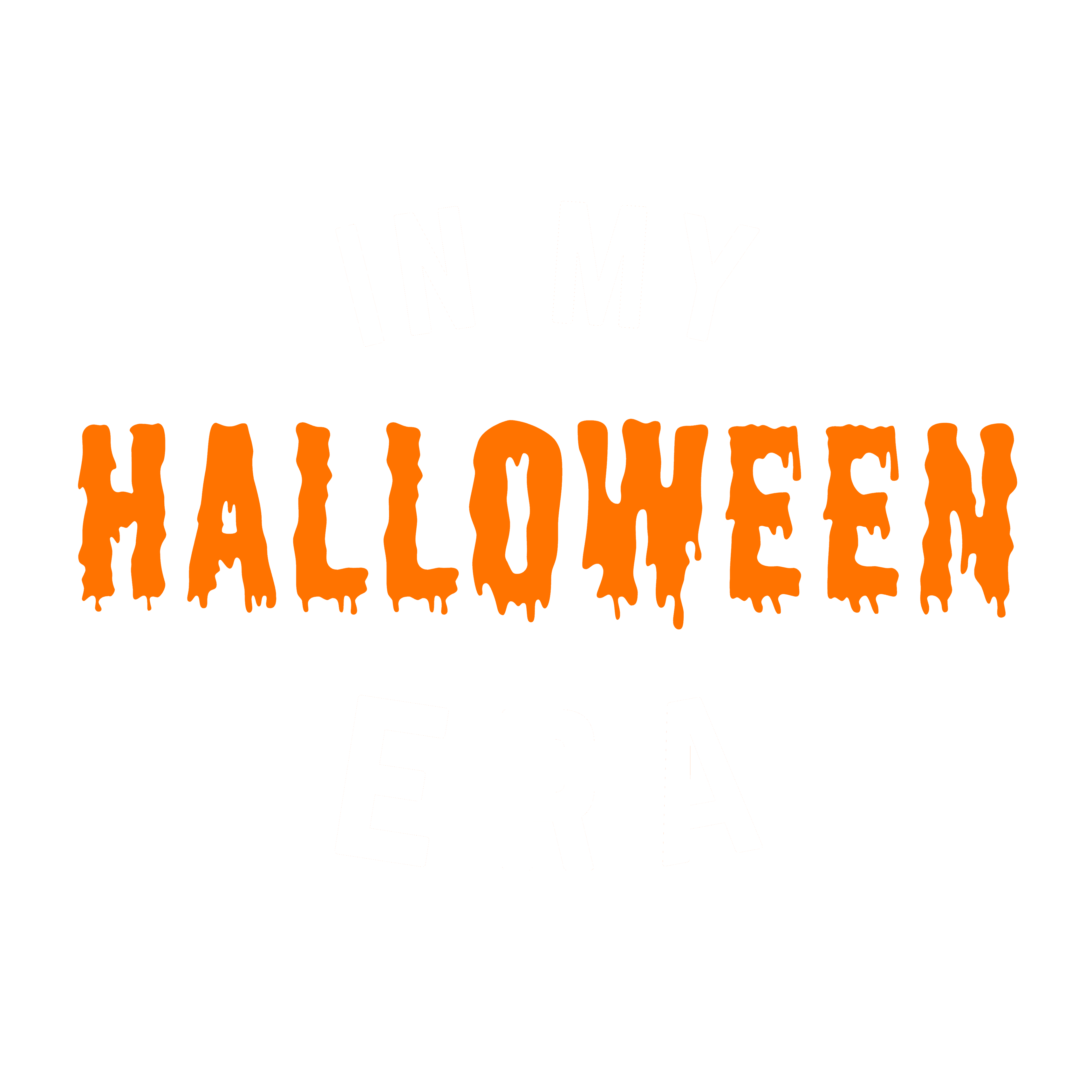 In My Halloween Era Tee (Curved) - Small / Orange