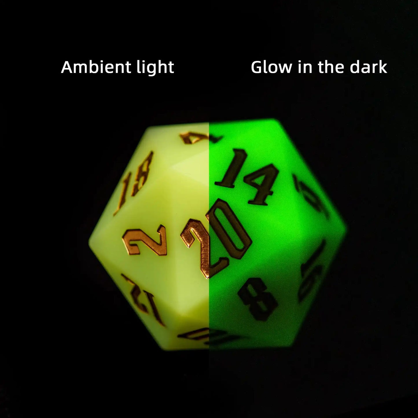 Cusdie 1Pc Silicone D20 55MM 20 Sided Dice Variable Color D20 Softness Elastic Polyhedral Dice for Role Playing Board Games