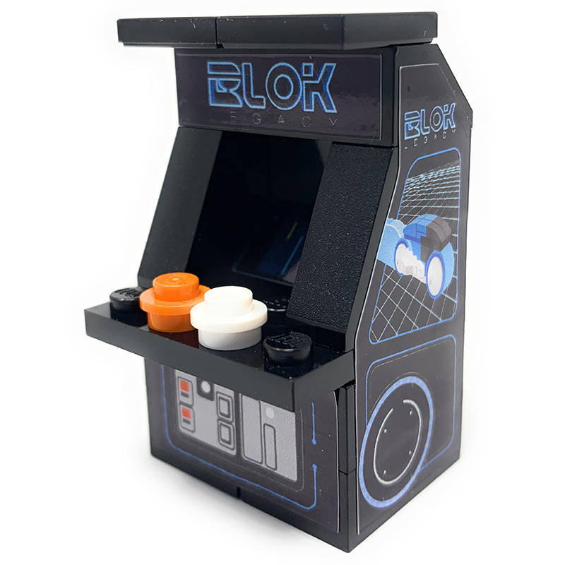 Custom BLOK Legacy Arcade Machine made using LEGO parts