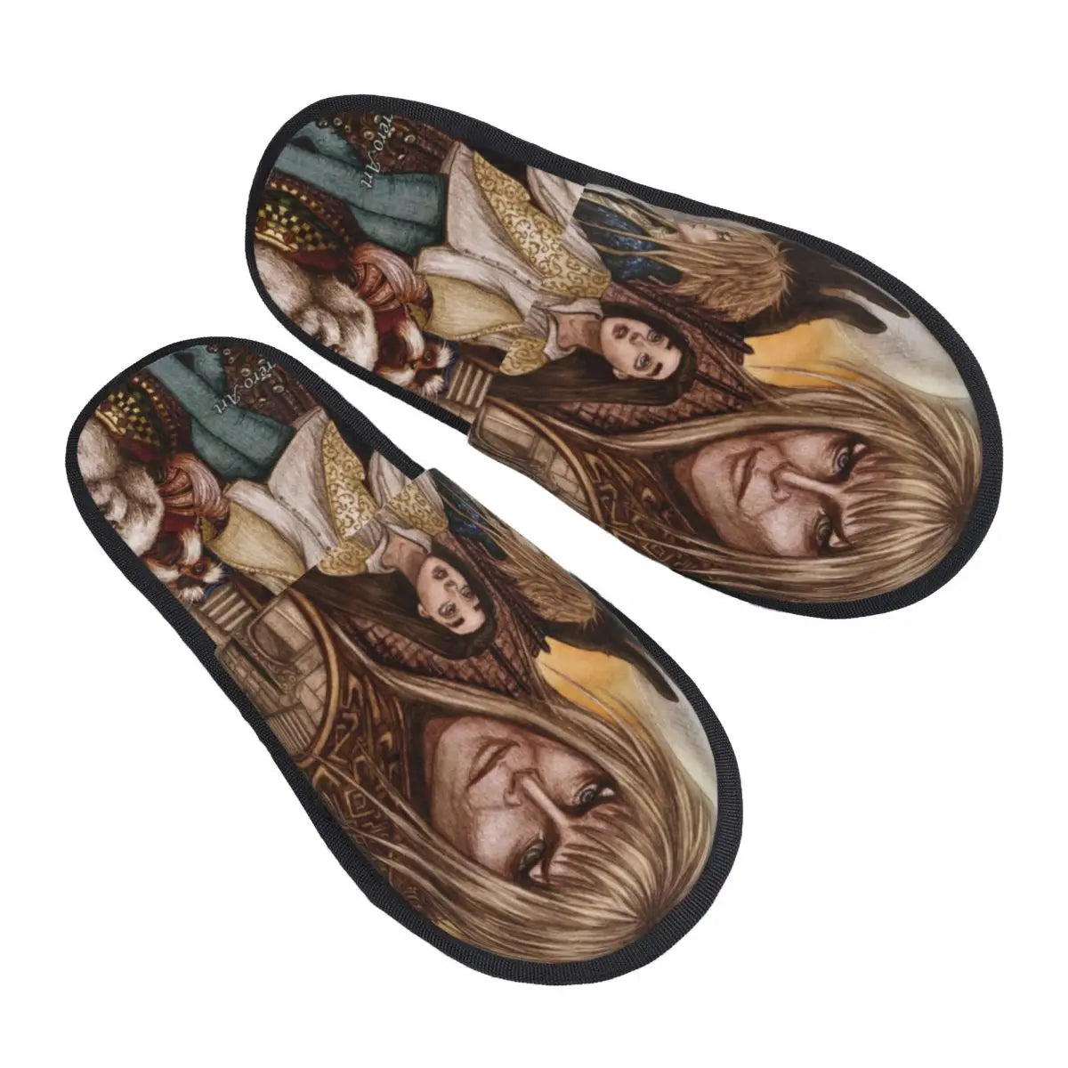 Custom Goblin King's Assurance House Slippers Soft Warm Labyrinth Fantasy Film Memory Foam Fluffy Slipper Indoor Outdoor Shoes