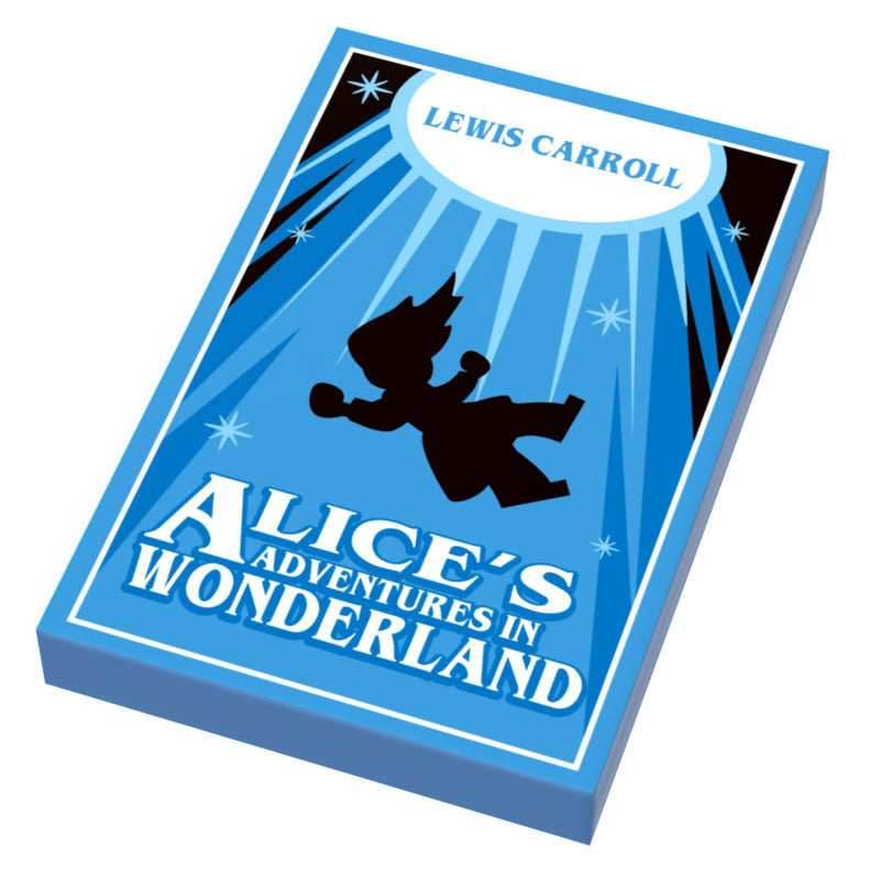 Alice in Wonderland Book (2x3 Tile) made using LEGO part - 
