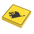 Custom Bantha Xing Sign made using LEGO part - B3 Customs - 