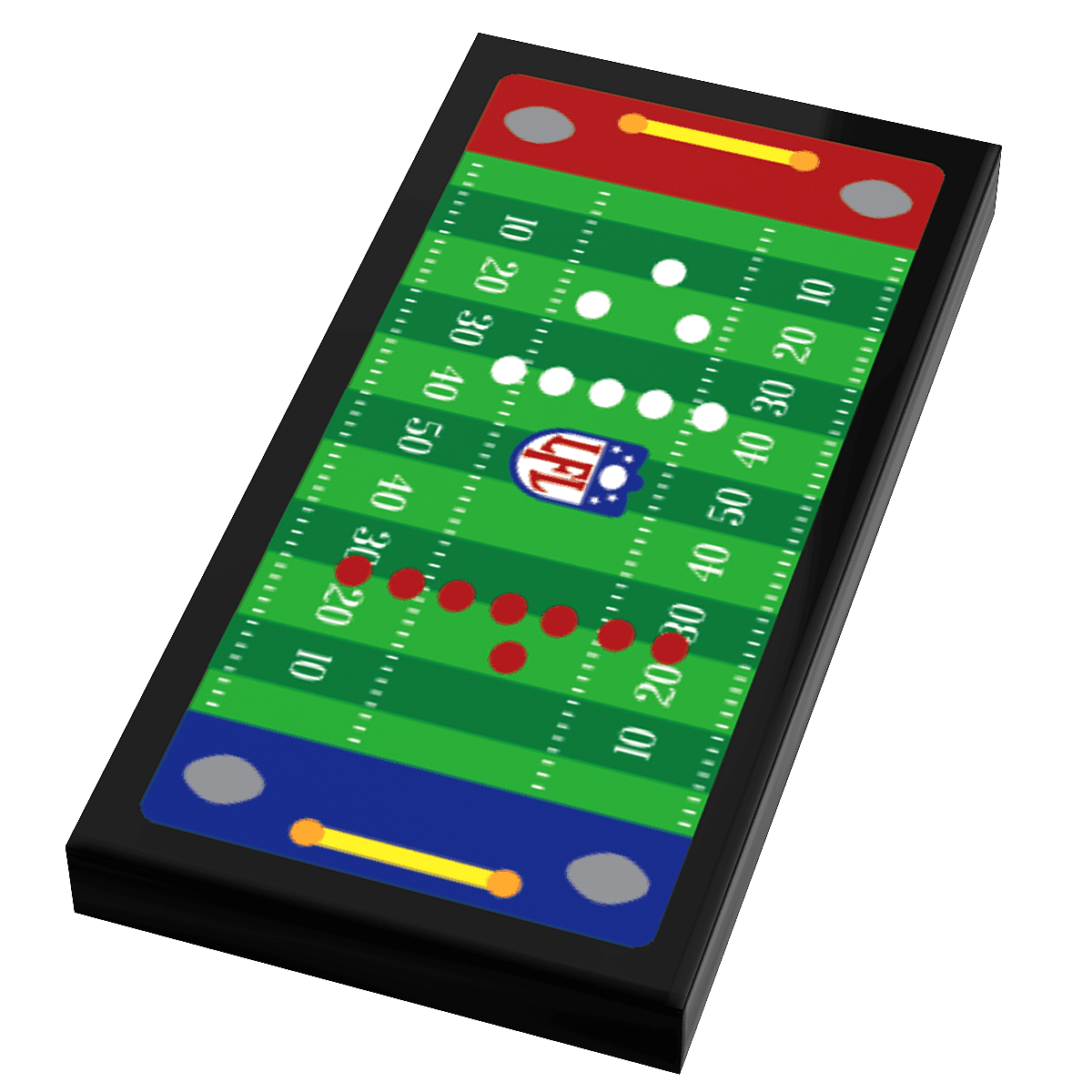 Electric Football Custom Printed 2x4 Tile made using LEGO part - B3 Customs - 