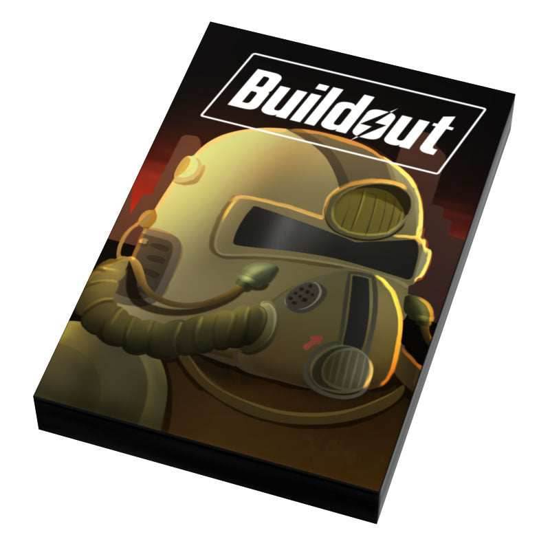 Buildout Video Game Cover (2x3 Tile) made using LEGO part - B3 Customs - 