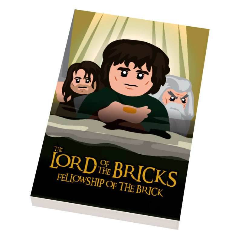 LOTR Lord of the Brick, Fellowship Movie Cover (2x3 Tile) - B3 Customs - 