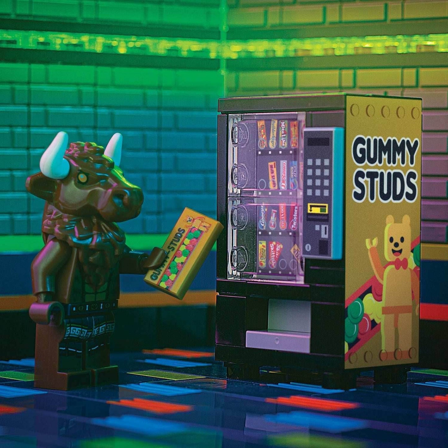 Gummy Studs Vending Machine made using LEGO parts - B3 Customs - 