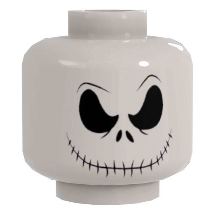 Bone Daddy Angry Smiling Minifig Head #1 - B3 Customs - 