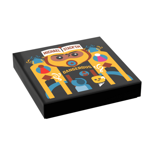 Michael Stack'em, Dangerous - B3 Customs ® Music Album Cover (2x2 Tile) - 
