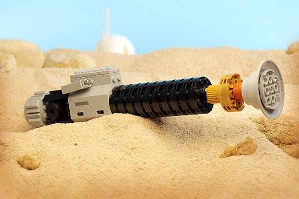 Custom LEGO Obi-Wan Kenobi Lightsaber w/ Stand made using LEGO parts