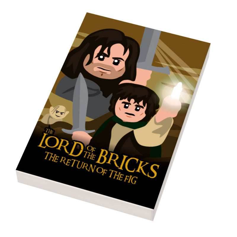 LOTR Lord of the Brick, Return of King Movie Cover (2x3 Tile) - B3 Customs - 