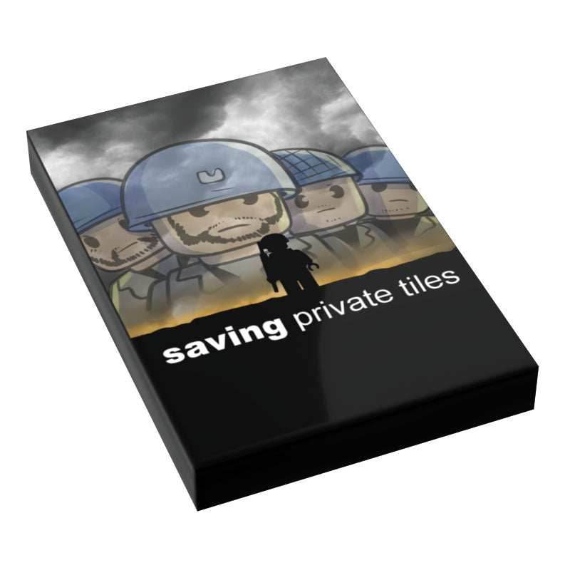 Saving Private Tiles Movie Cover (2x3 Tile) - B3 Customs - 