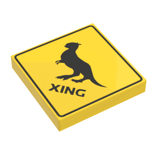 Tauntaun Xing Sign made using LEGO part - B3 Customs - 
