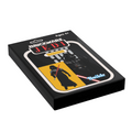 Vader Vintage Action Figure Tile (2x3) made from LEGO parts - 